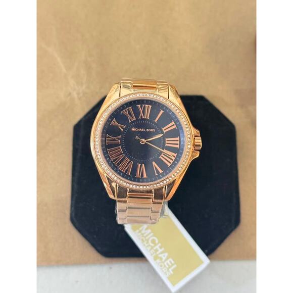 Michael Kors MK6930 Kacie Three-Hand Rose Gold-Tone Stainless Steel Watch - Picture 2 of 5